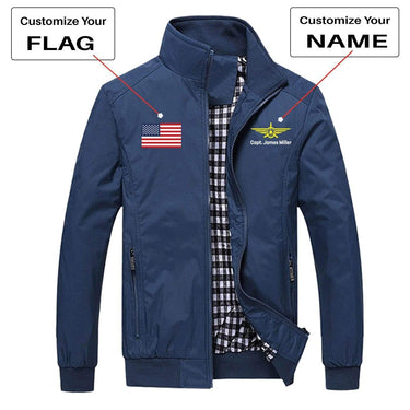 CUSTOM FLAG & NAME WITH BADGE 3 DESIGNED PILOT S THE AV8R